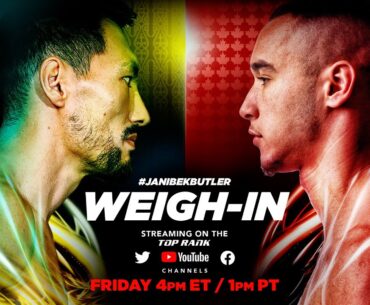 Janibek vs Butler | OFFICIAL WEIGH-IN