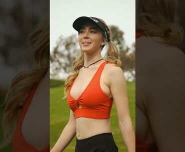 grace charis on the golf course