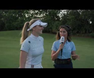 OLIVIA COWAN SHARES HER REFRESHING APPROACH TO GOLF | ARAMCO TEAM SERIES - FLORIDA