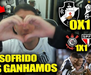 REACT VASCO 0X1 SANTOS I CORINTHIANS 1X1 SÃO PAULO - BRASILEIRÃO 2023 I DEIVID É CRAQUE I TABU FIRME