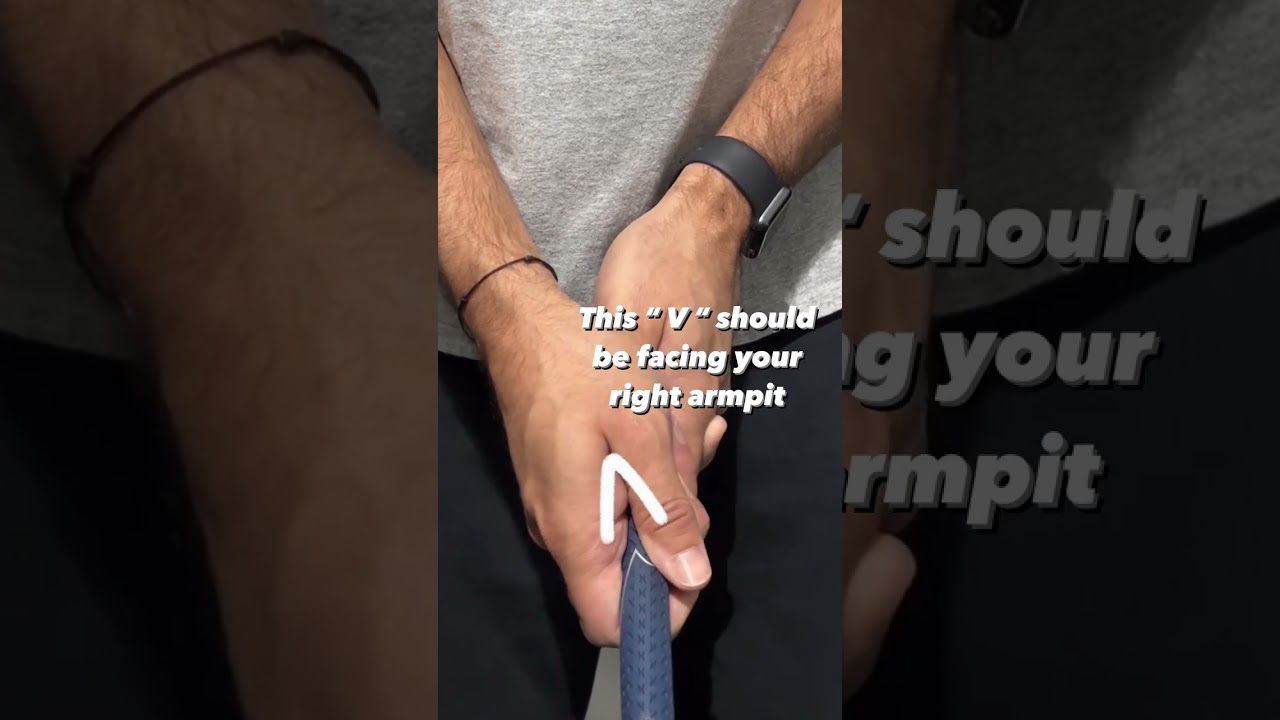 Proper golf grip with your right hand! Proper golf grip with your right hand!