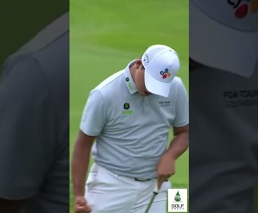 Under Pressure  Si Woo Kim's Clutch Putt to Share the Lead at ATT Byron Nelson #Shorts