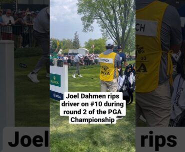 Joel Dahmen crushes drive at # 10 at the @PGAChampionship #golf #pgachampionship #pgatour