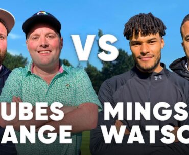 The BEST Golfing Duo EVER !! 😂🙌🏻 | Tubes & Ange v Tyrone Mings & Anthony Watson