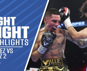 Oscar Valdez Returns From Layoff To Dominate Adam Lopez in Rematch | FIGHT HIGHLIGHTS