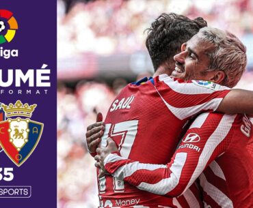 Résumé : L'Atletico et GRIEZMANN frappent FORT contre Osasuna et mettent la pression sur le Real