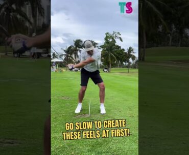 Rotation in key for squaring up the club and giving the arms room to swing. #trevorsalzmangolf #golf