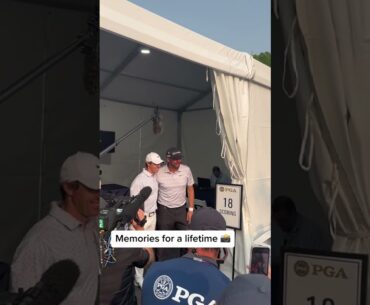 Michael Block got a picture with Rory following their round together ❤️