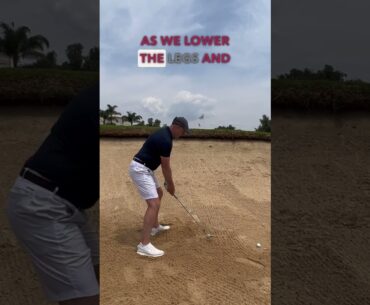 Steep bunker?? No problem! Try this simple tip to expose more loft…🔥 #shorts #bunkertip #sand