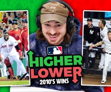 Which MLB team has more WINS? (Higher or Lower)