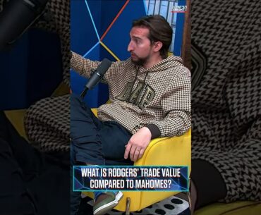 What is Rodgers’ trade value compared to Mahomes? 🤔 #NFL #AaronRodgers #Shorts