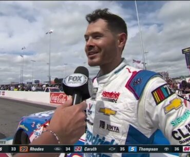 KYLE LARSON POST RACE INTERVIEW - 2023 TYSON 250 NASCAR CRAFTSMAN TRUCK SERIES AT NORTH WILKESBORO