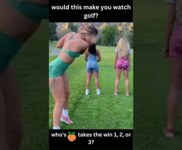 HOT Golf BABE hits incredible shots #golf #tiktok #golfswing #shorts