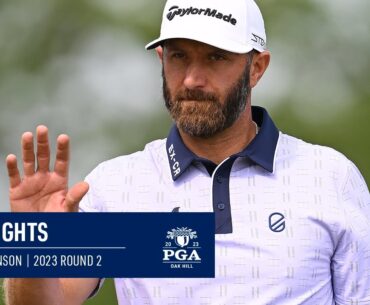 Dustin Johnson Shoots 4-Over 74 | Round 2 | 2023 PGA Championship