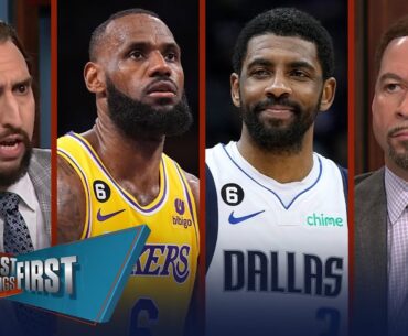 Lakers swept by Nuggets in WCF: Kyrie attends, LeBron hints at retirement | NBA | FIRST THINGS FIRST