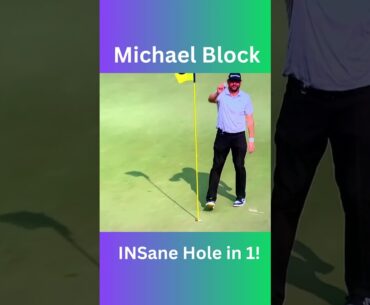Michael Block Hole in one on hole 15 playing with Rory McIIroy at 2023 PGA Championship @PGATOUR