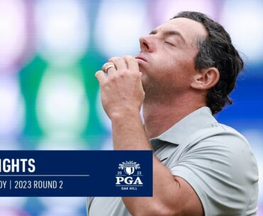 Rory McIlroy Cards 1-Under Par 69 | Round 2 | 2023 PGA Championship