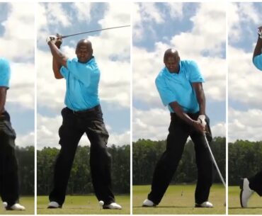 Michael Jordan's Driver Swing Sequence and Slowmotion