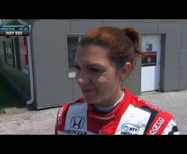 Katherine Legge post-crash interview - Indianapolis 500 practice - May 22, 2023