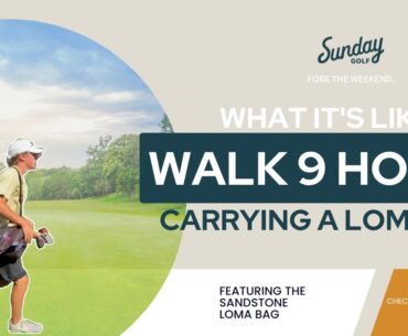 Can you carry a golf bag for 9 holes?