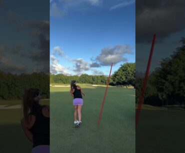 Come play this par 4 with me ! #golf #golfer #golfswing #golfgirl #golflife #golfcourse #shorts