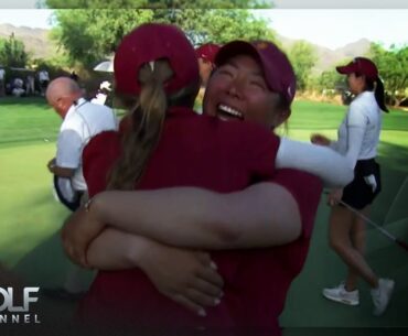 Highlights: NCAA DI Women's Golf Championship, team semifinal, USC vs. Stanford | Golf Channel