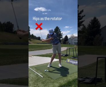 The Hips are NOT the Rotator! #golfswing