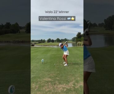 Valen Rossi ⛳️🇦🇷 WALA 2022 Winner 🏆 #golfswing #golf #shorts