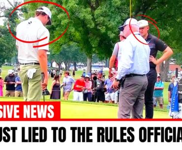 Golf PRO'S OUTRAGED as PGA TOUR player CAUGHT CHEATING LIVE!!