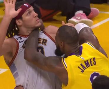 LeBron & Aaron Gordon Go at It 🍿