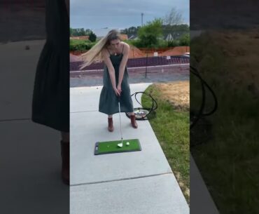 First time…golfing!? #golf #golflife