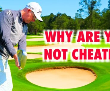 Just cheat with your wedge shots, this is so eye-opening  (golf swing tips)