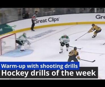 Warm up and shooting drills / hockey drills of the week