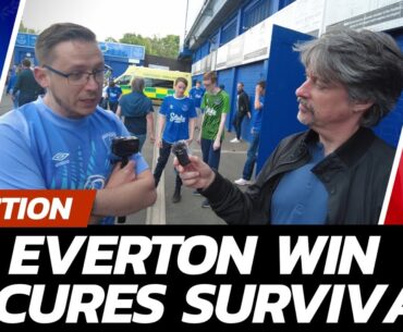 REACTION: Jubilant Scenes After Bournemouth Defeat As Everton Secure Survival At Goodison