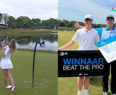 Amateurs Including Blind Golfer Take on Pro Golfers