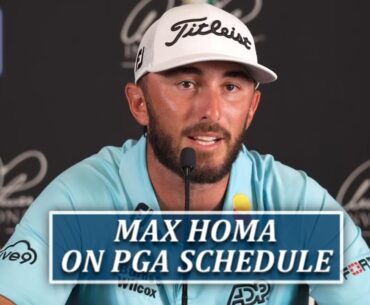 Red Hot Max Homa Reacts To PGA Tour Schedule Bombshell