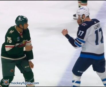 Adam Lowry vs Ryan Reaves Apr 11, 2023