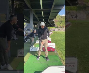 Joshua Suh Golf Swing _ Driver, Face On #3