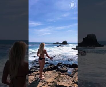 Beach Babe Golf Shot