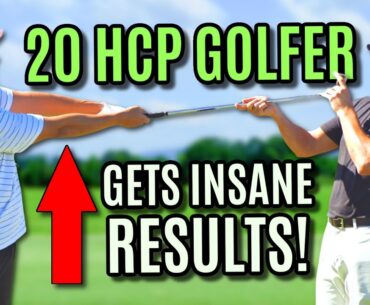 Small Changes To Golf Swing Bring INSANE Results - Live Golf Lesson