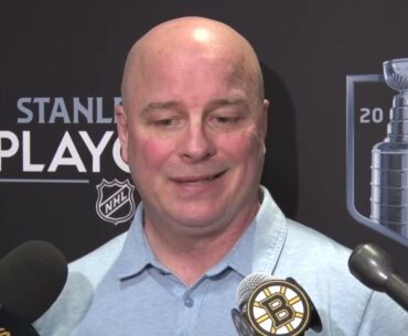 Jim Montgomery Seriously Considering Starting Jeremy Swayman In Game 4 | Bruins Interview