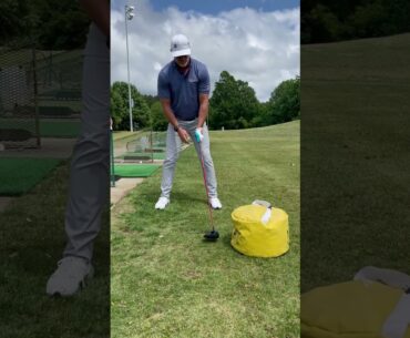 Place the Golf Impact Bag Further in Front to Get Through Impact