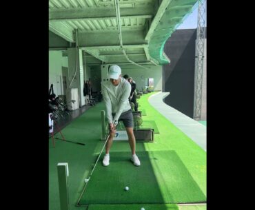 Joshua Suh Golf Swing _ 5 Iron, Face On #3