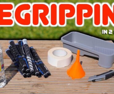 How to REGRIP YOUR GOLF CLUBS at home - 2 Minute Tutorial Simple