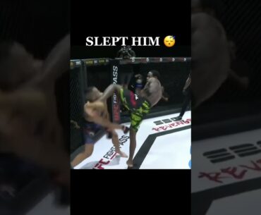 SLEPT HIM 😴 (via UFC Fight Pass)