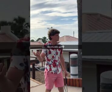Mini golf always gets SERIOUS. 😂🤣 (via hammy.golf/TT) #shorts