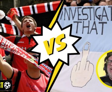 ABSOLUTE CARNAGE! 🤣🔥 Man Utd fan Pat and Man City fan John HILARIOUSLY clash over the FA Cup Final 🏆
