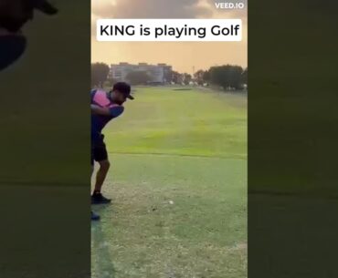 KING is playing GOLF || What a shot!!!!