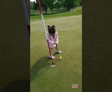 Little Golfer's Putting Skills Need Work #shorts