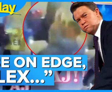 Cameraman attempts to knockout hosts following hilarious viral video | Today Show Australia